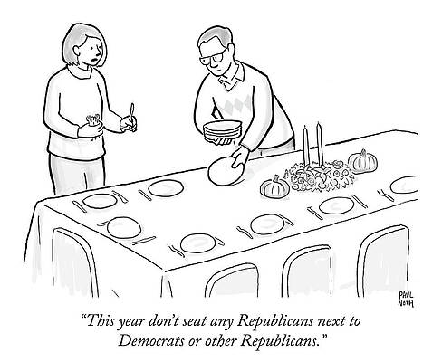 Setting the Thanksgiving Table Drawing