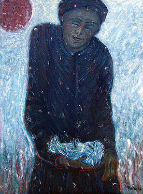 Wall Art featuring the painting The Bird by Katt Yanda