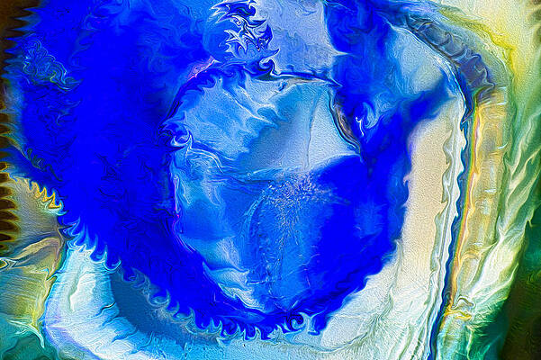 Red Painting - The Blues by Omaste Witkowski