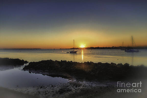 Fl Wall Art featuring the photograph The Calm At Sunrise by Mary Lou Chmura
