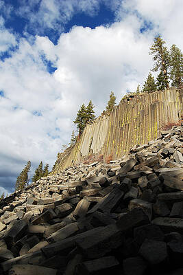 America Photograph - The Devil's Postpile -- Basalt Formations At Devils Postpile National Monument, California by Darin Volpe