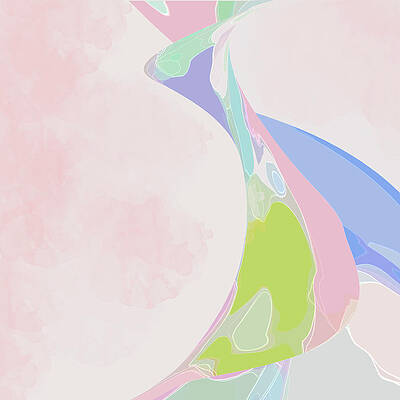Wall Art featuring the digital art The Edge Of Her Kimono by Gina Harrison