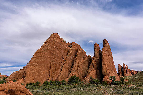 Mountain Wall Art featuring the photograph The Fins by Steve L'Italien