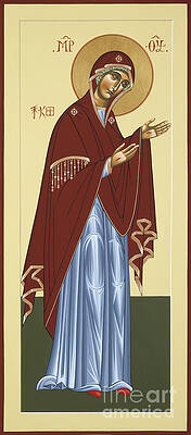 Wall Art featuring the painting The Intercession Of The Mother Of God Akita 088 by William Hart McNichols