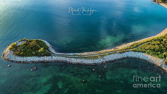 Seascape Photograph - The Knob by Veterans Aerial Media LLC