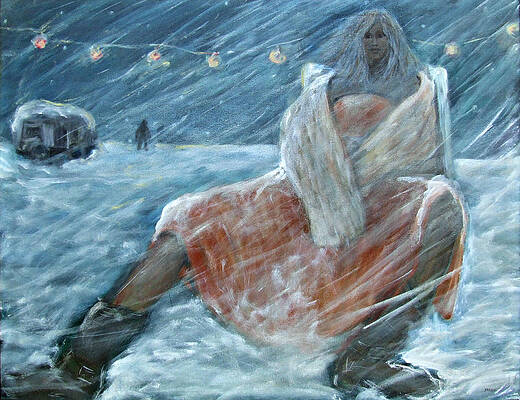 Wall Art featuring the painting The Long Wait by Katt Yanda