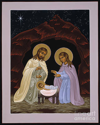 Nativity Scene with Holy Family Wall Art