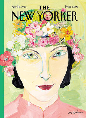 Floral Headpiece Portrait Wall Art