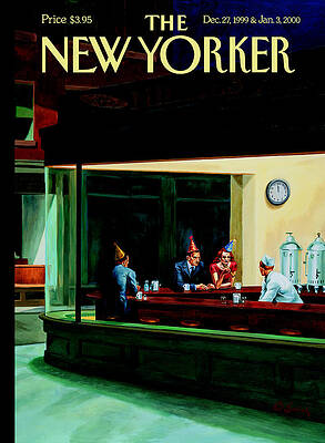 New Yorker Cafe Scene Print