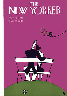 Couple on a Park Bench Painting