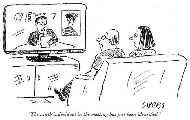 Russia Drawing - The Ninth Individual In The Meeting by David Sipress