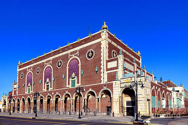 Architectural Landmark with Blue Sky Photograph