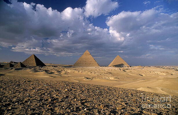 Pyramids under a Majestic Sky Wall Art