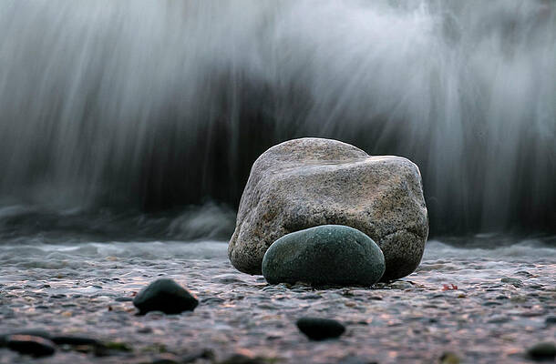Mary Lee Photograph - The Rocks At The End Of Hastie Road by Mary Lee Dereske