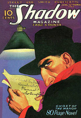 The Shadow Detective Mystery Cover Wall Art