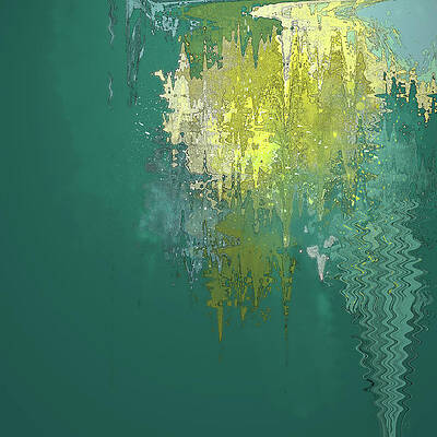 Reflection Wall Art featuring the digital art The Sunken Cathedral by Gina Harrison