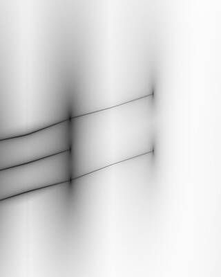 Minimalist Digital Art - Then There Were Two by Vic Eberly