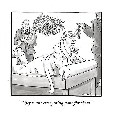 Natural Drawing - They Want Everything Done For Them by Brendan Loper