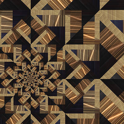 Geometric Wall Art featuring the digital art This Way Out by Vic Eberly