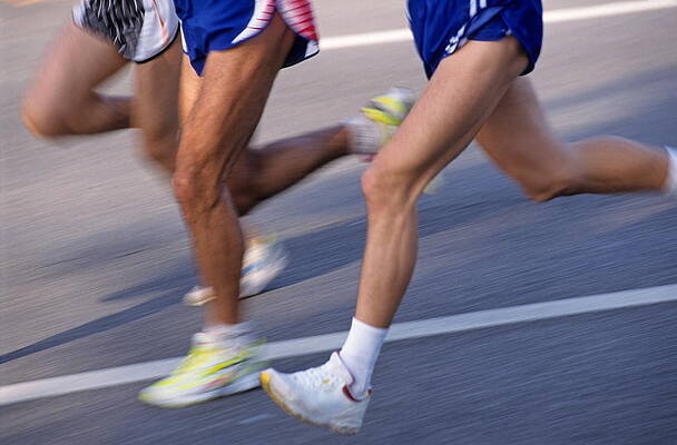 Runners in a Road Race Photograph