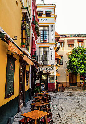 Architecture Photograph - Through The Colorful Streets Of Seville 2 by AM FineArtPrints