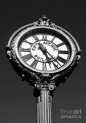 Textured Photograph - Tick Tock On 5th by Onedayoneimage Photography