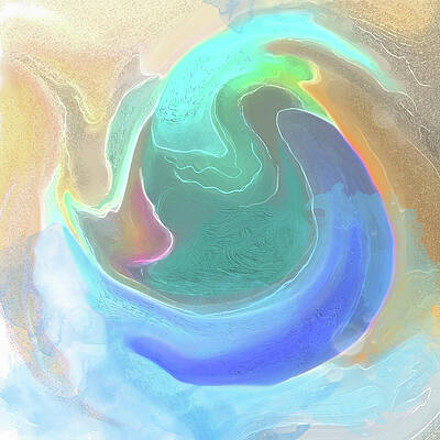Digital Art - Tidal Pool by Gina Harrison