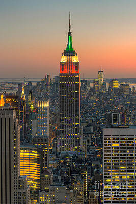 Empire State Building at Dusk Wall Art