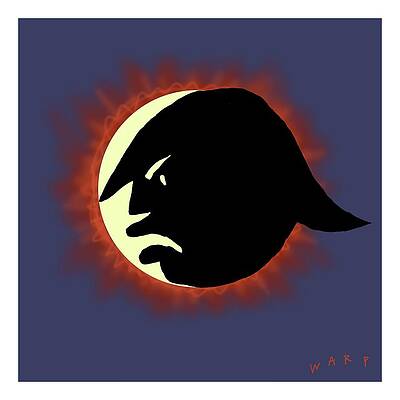 President Digital Art - Total Trump Eclipse by Kim Warp