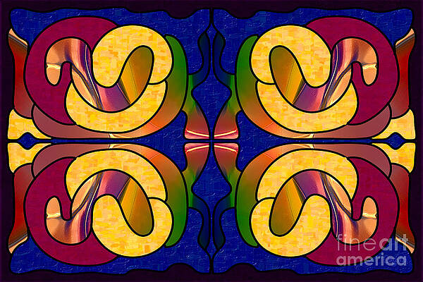 Wall Art featuring the digital art Treating Yourself Abstract Art By Omashte by Omaste Witkowski