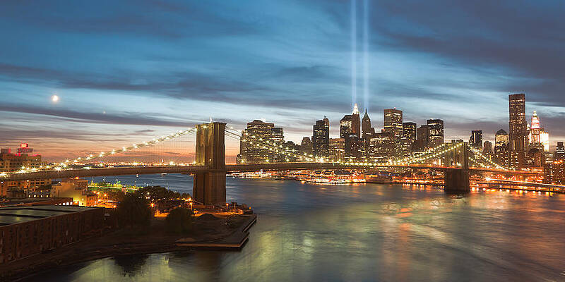 Wall Art featuring the photograph Tribute In Light II by Clarence Holmes