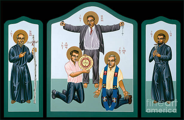 Triptych of Jesus' Companions Print