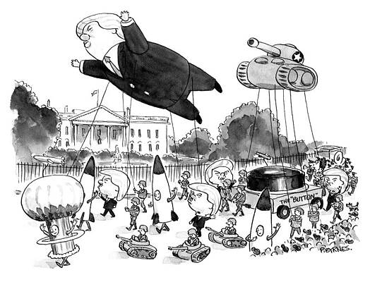 Satirical Parade Near the White House Wall Art