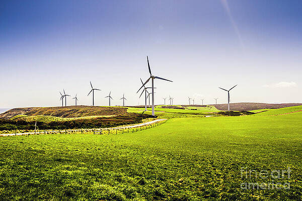 Natural Wall Art featuring the photograph Turbine Fields by Jorgo Photography