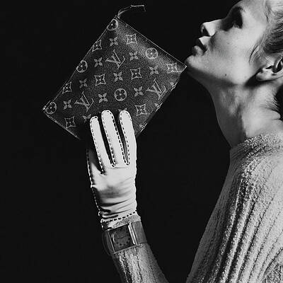 Elegant Black and White Fashion Shot Photograph