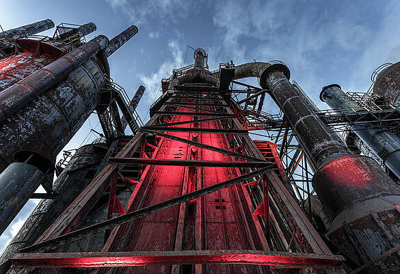 Pennsylvania Wall Art featuring the photograph Twilight Stacks by Todd Wilkinson