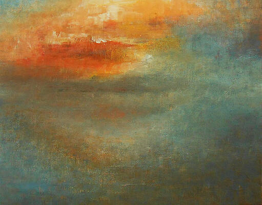 Sky Painting - Twin Flame by Jane See