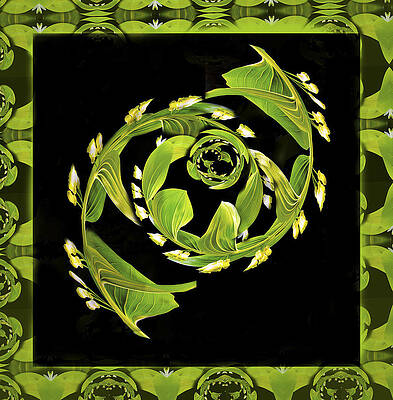 Dramatic Wall Art featuring the photograph Twisted Lilly Of The Valley By Jean Noren by Jean Noren