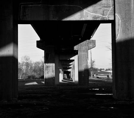 Architecture Wall Art featuring the photograph Under The Bridge by Jonny D