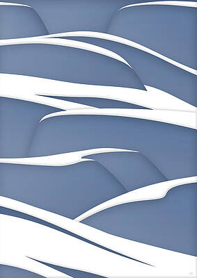 Winter Moonlit Landscape Digital Art