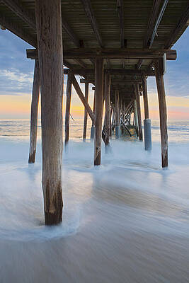 Pier Photograph - Underneath The Pier At The Jersey Shore by Susan Candelario