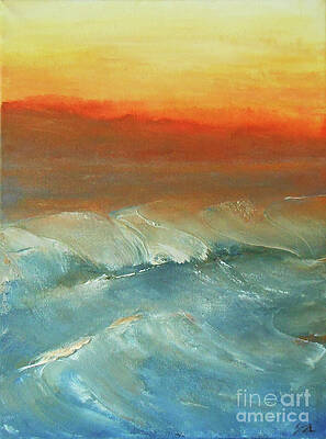 Wave Painting - Untamed by Jane See