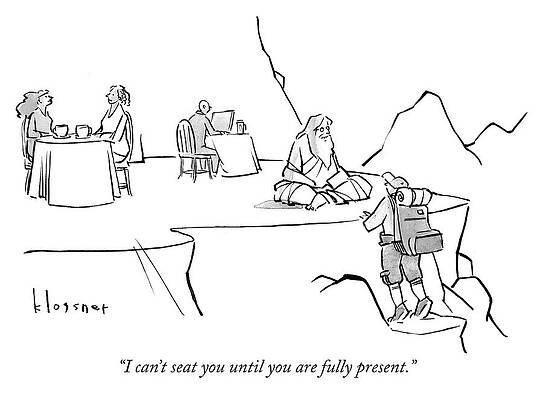 Mountain Top Restaurant Encounter Wall Art