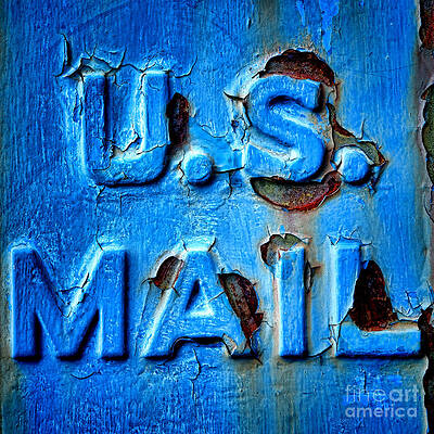 Rustic U.S. Mailbox Texture Photograph