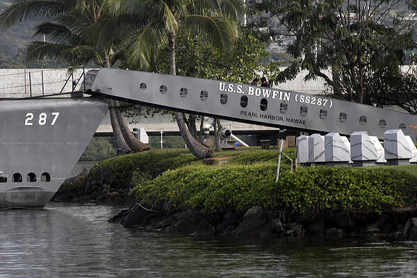 Wall Art featuring the photograph U.S.S. Bowfin by Kenneth Campbell