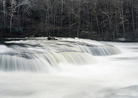Fall Wall Art featuring the photograph Valley Falls State Park Waterfall In West Virginia by Steven Heap