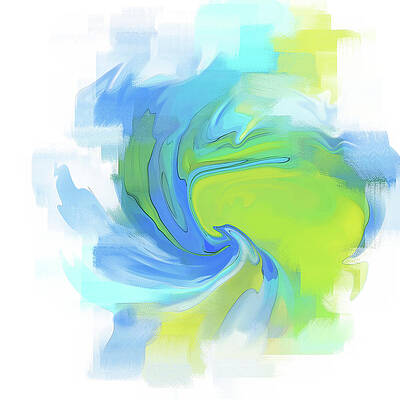 Wall Art featuring the digital art Variation 3 Vortex by Gina Harrison