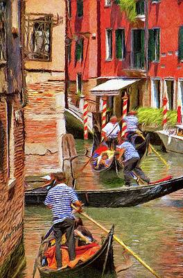 Building Wall Art featuring the painting Venetian Red by Jeffrey Kolker