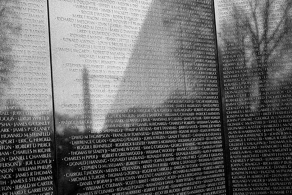 Reflection Photograph - Vietnam War Veterans Memorial by Steven Ralser