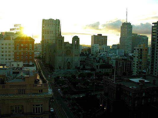 California Wall Art featuring the photograph View From The Window At Sunset by C Thomas Cooney